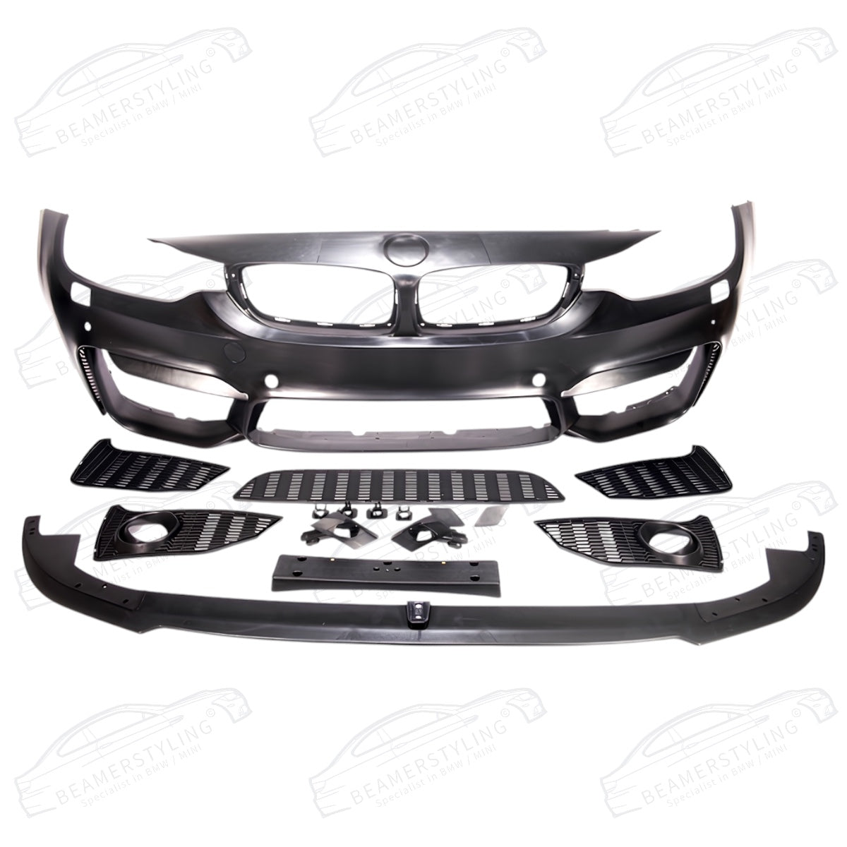 Voorbumper - BMW F32 / F33 / F36 - M4 Look + Front lip - Met PDC/SRA | 2013-2021