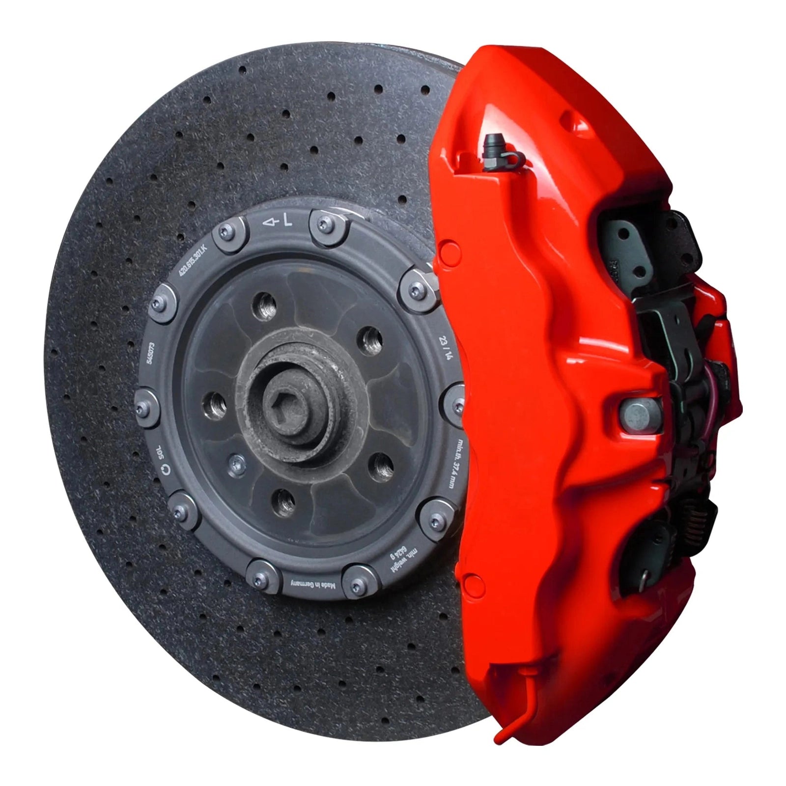 Foliatec® Remklauwverf - 3 Componenten Lak - Complete 7-Delige Kit | Performance Red