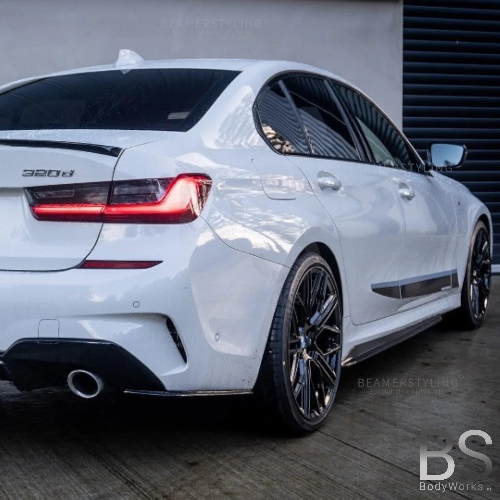 Achterbumper splitters - BMW 3 Serie G20 / G21 - Hoogglans zwart | 19-22