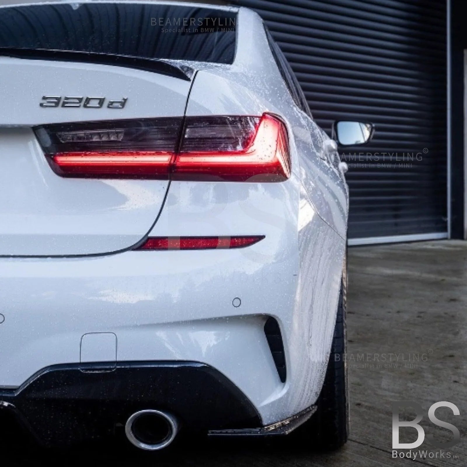 Achterbumper splitters - BMW 3 Serie G20 / G21 - Hoogglans zwart | 19-22