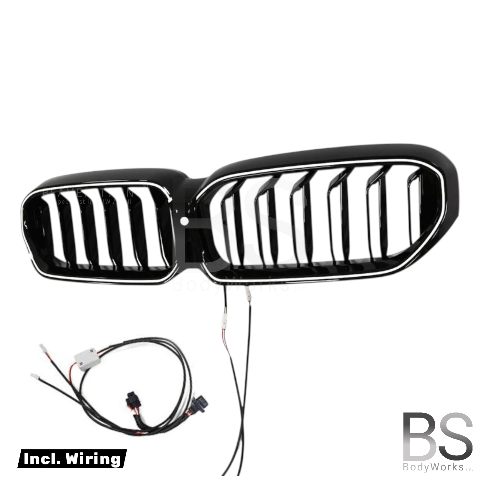 Nieren - BMW G30LCI / G31LCI - LED - M look - Hoogglans zwart - Compleet | 20-23