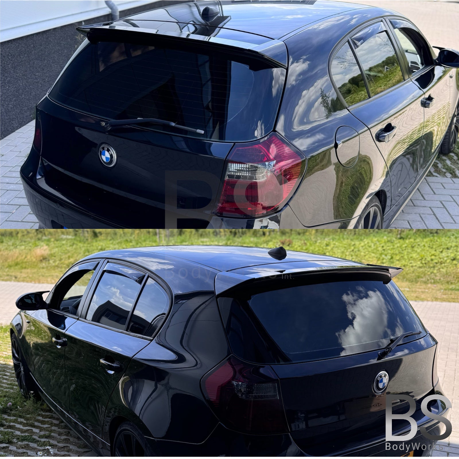 Dakspoiler - BMW 1 Serie E81 / E87 - Hoogglans Zwart | 2004-2012