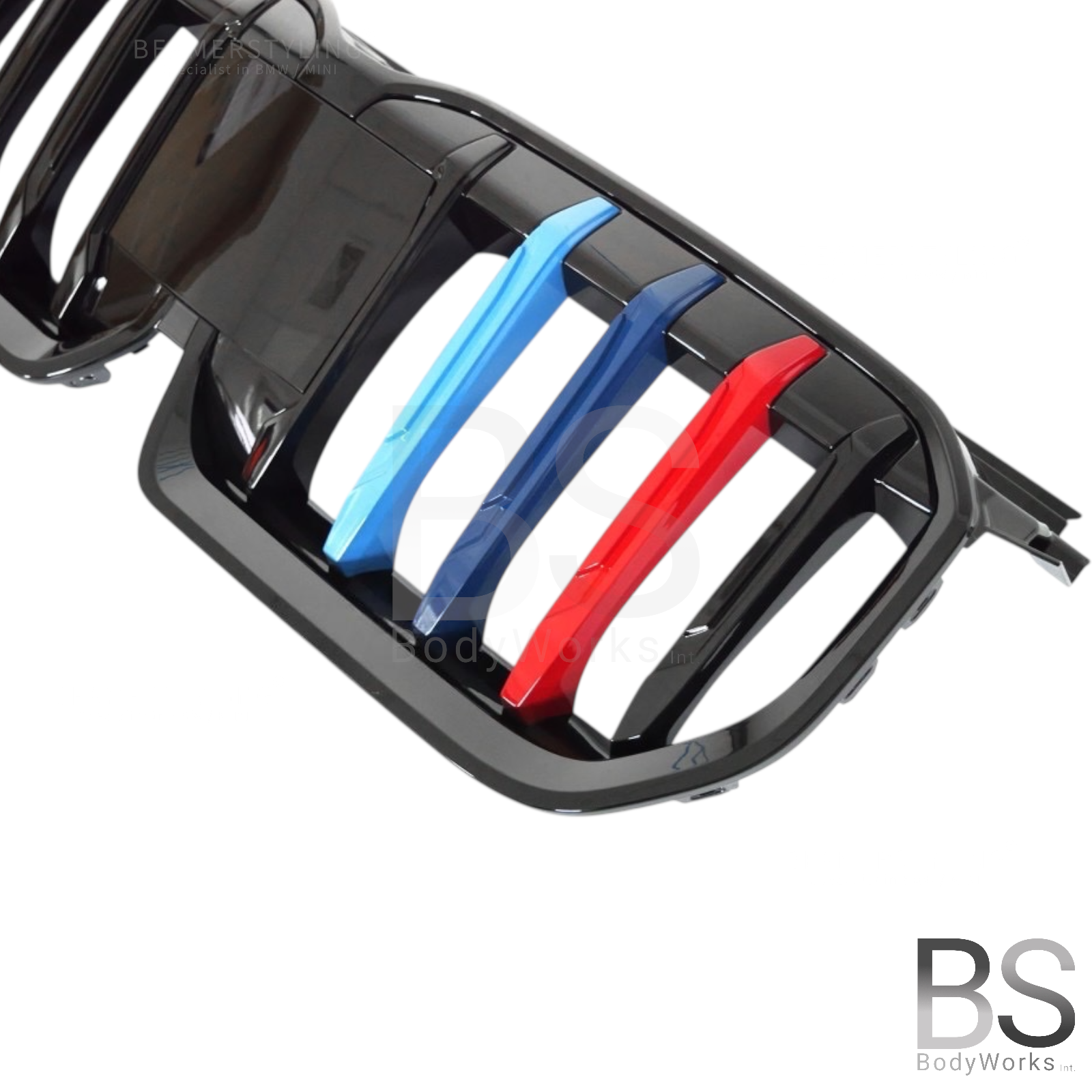 Nieren - BMW X1 U11 - MP look - M Kleuren - Hoogglans zwart | 2022+