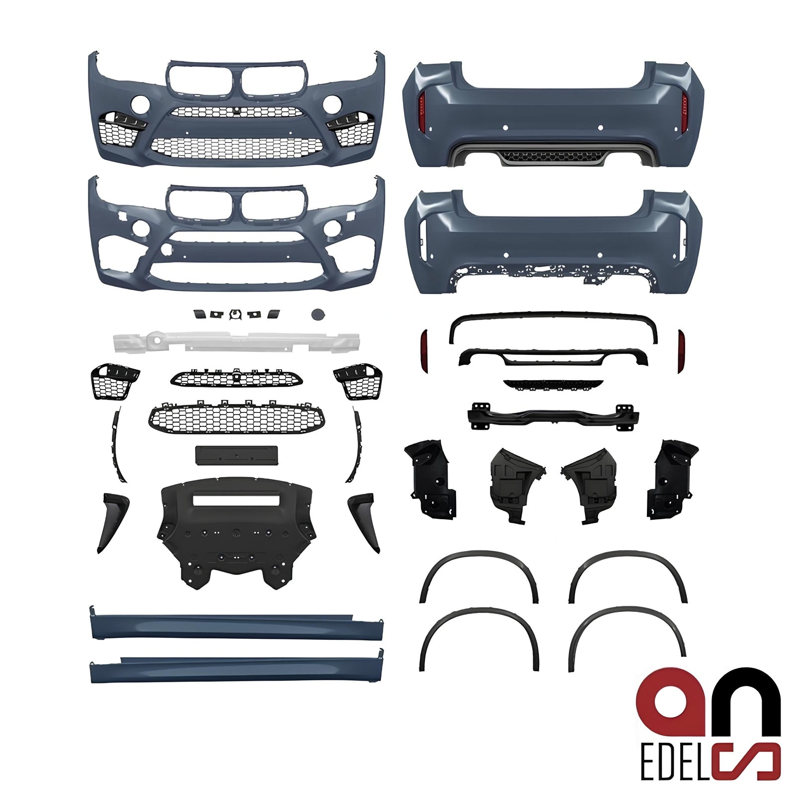 Bumper Pakket - BMW X6 F16 Suv - Compleet - F86 Evo Look | 2014-2019