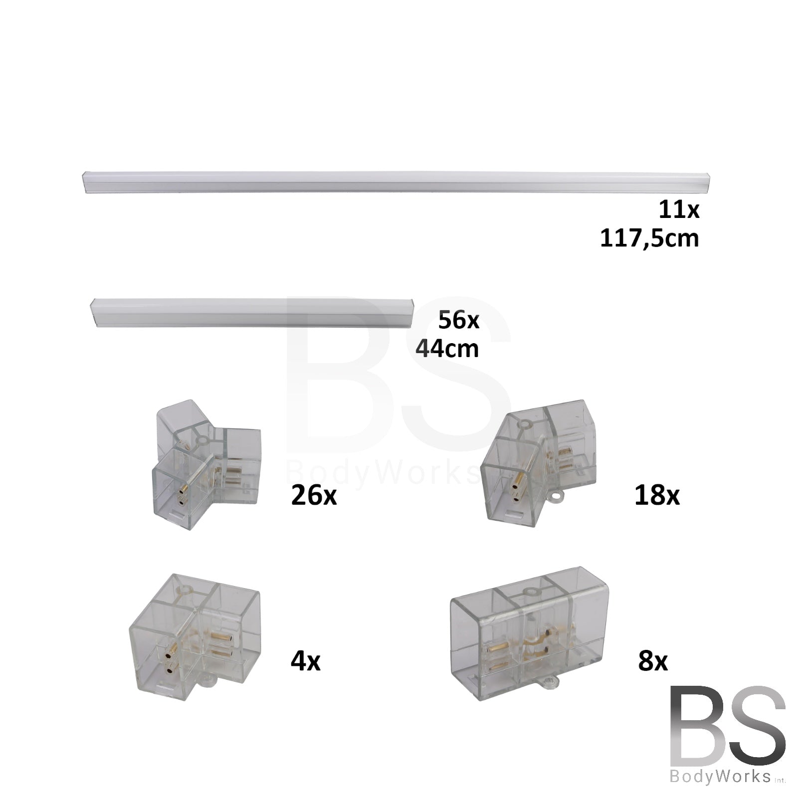 LED Hexagon Showroom Verlichting - 14 Velden | 2,44 X 4,85 M