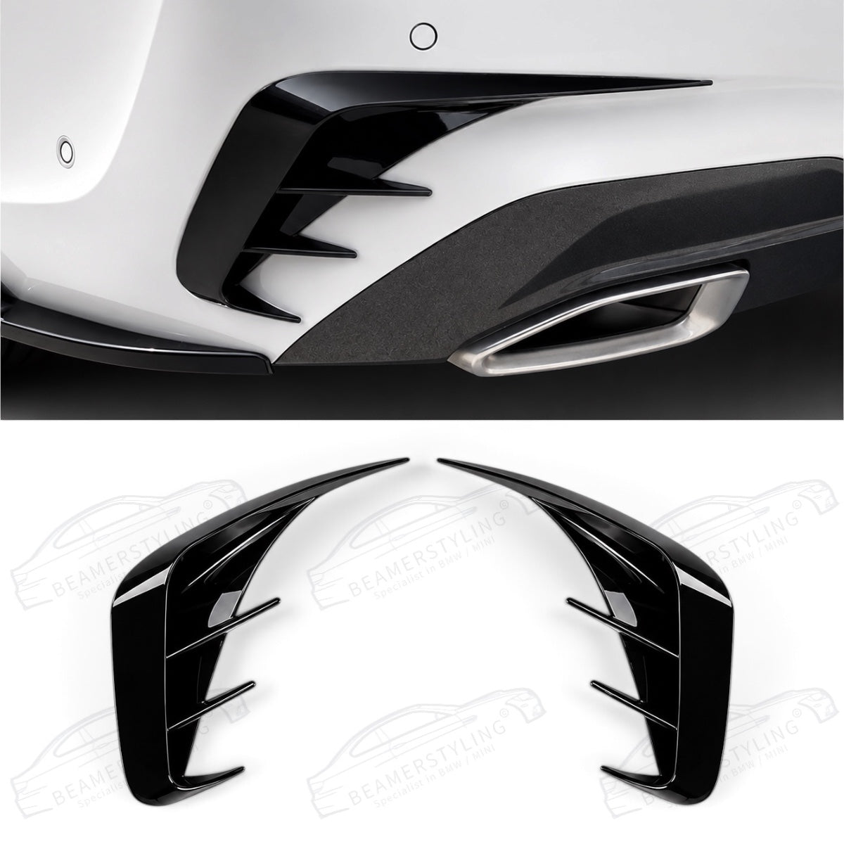 Air Vent Covers V2 - BMW G20 Sedan - Hoogglans Zwart | 19-22
