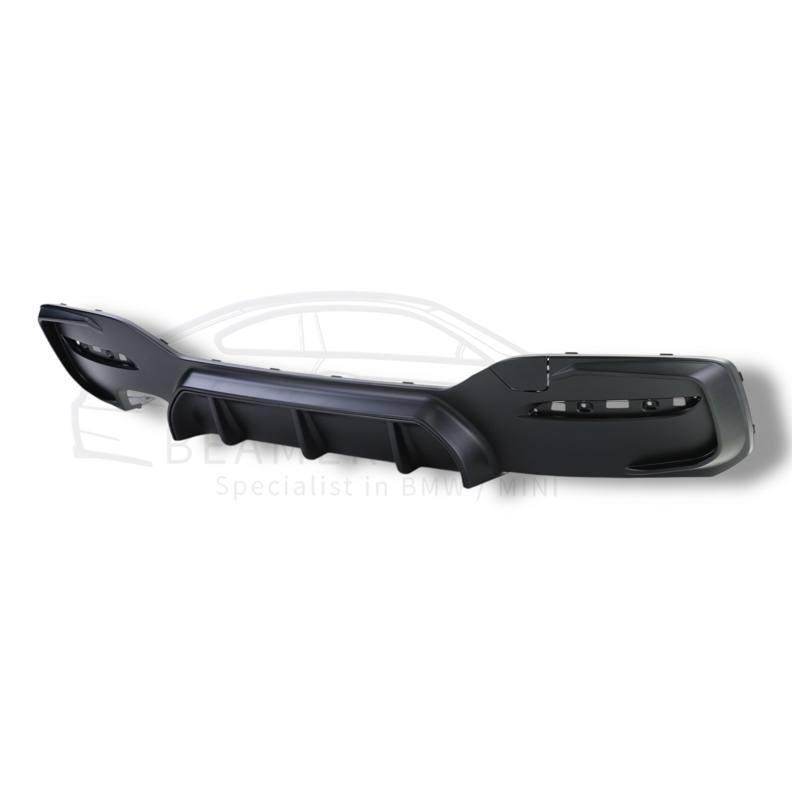 Diffuser - BMW 1 Serie F20LCI / F21LCI - M Performance Look - Mat Zwart | 03/2015-2019