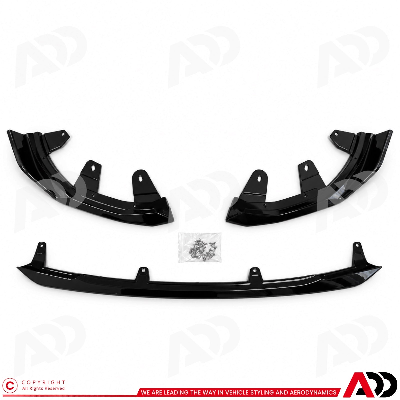 Front Lip - BMW 2 Serie G42 Coupé - M Performance look - Hoogglans Zwart | 2021+