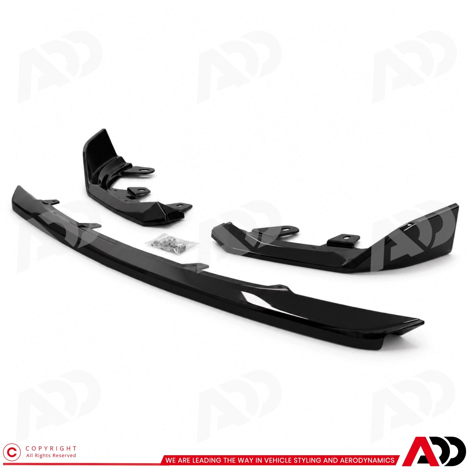 Front Lip - BMW 2 Serie G42 Coupé - M Performance look - Hoogglans Zwart | 2021+