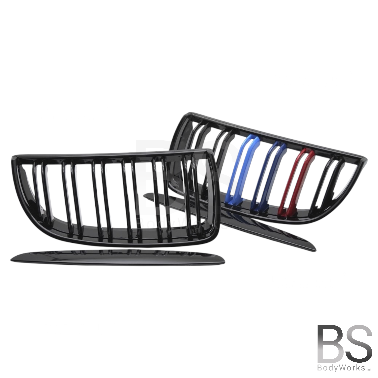 Nieren - BMW E90 / E91 - M Kleuren - Hoogglans Zwart | 2005-2008