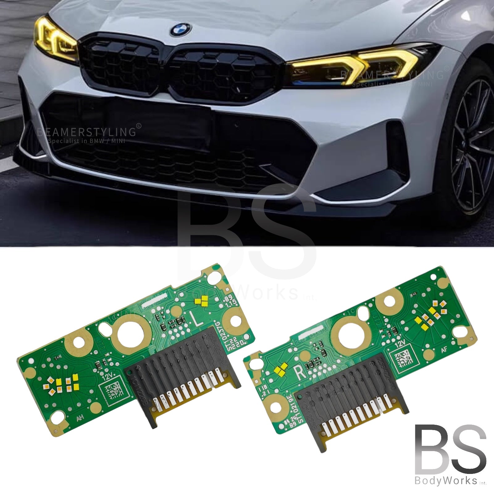 Drl Modules - BMW G20LCI / G21LCI - Yellow LED - CSL Style | 22+