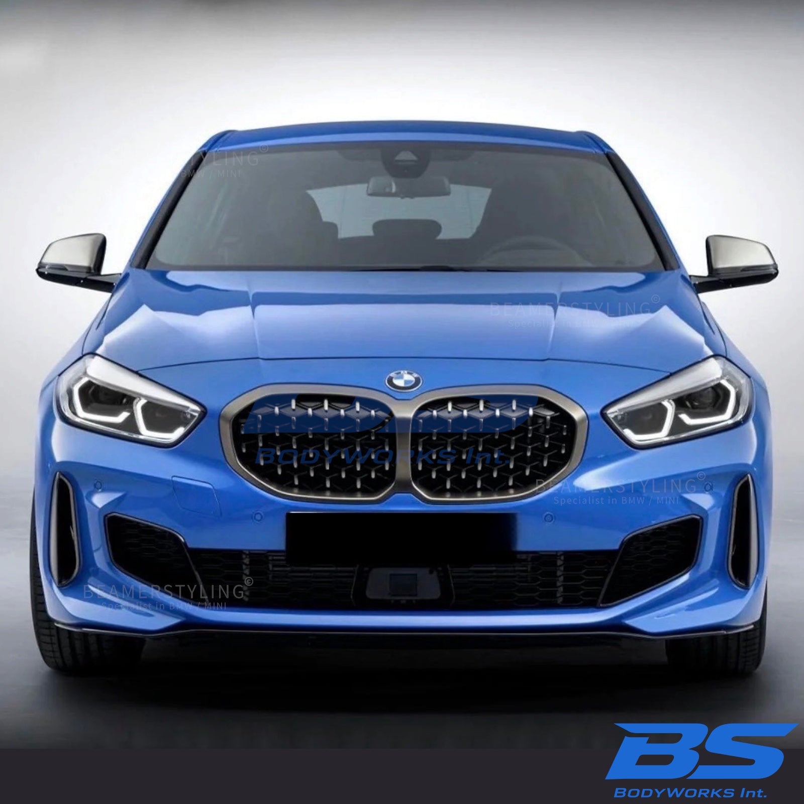 Front lip - BMW 1 Serie F40 - Performance look - Hoogglans Zwart | 2019-2025
