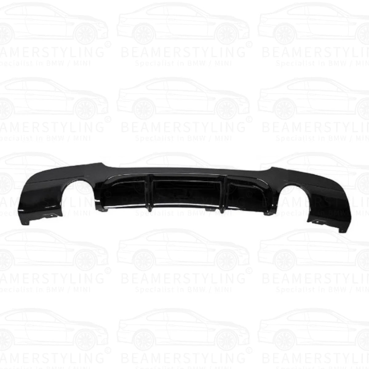 Diffuser - BMW E90 / E91 - Performance Look - 335I/D - Hoogglans Zwart | 05-12