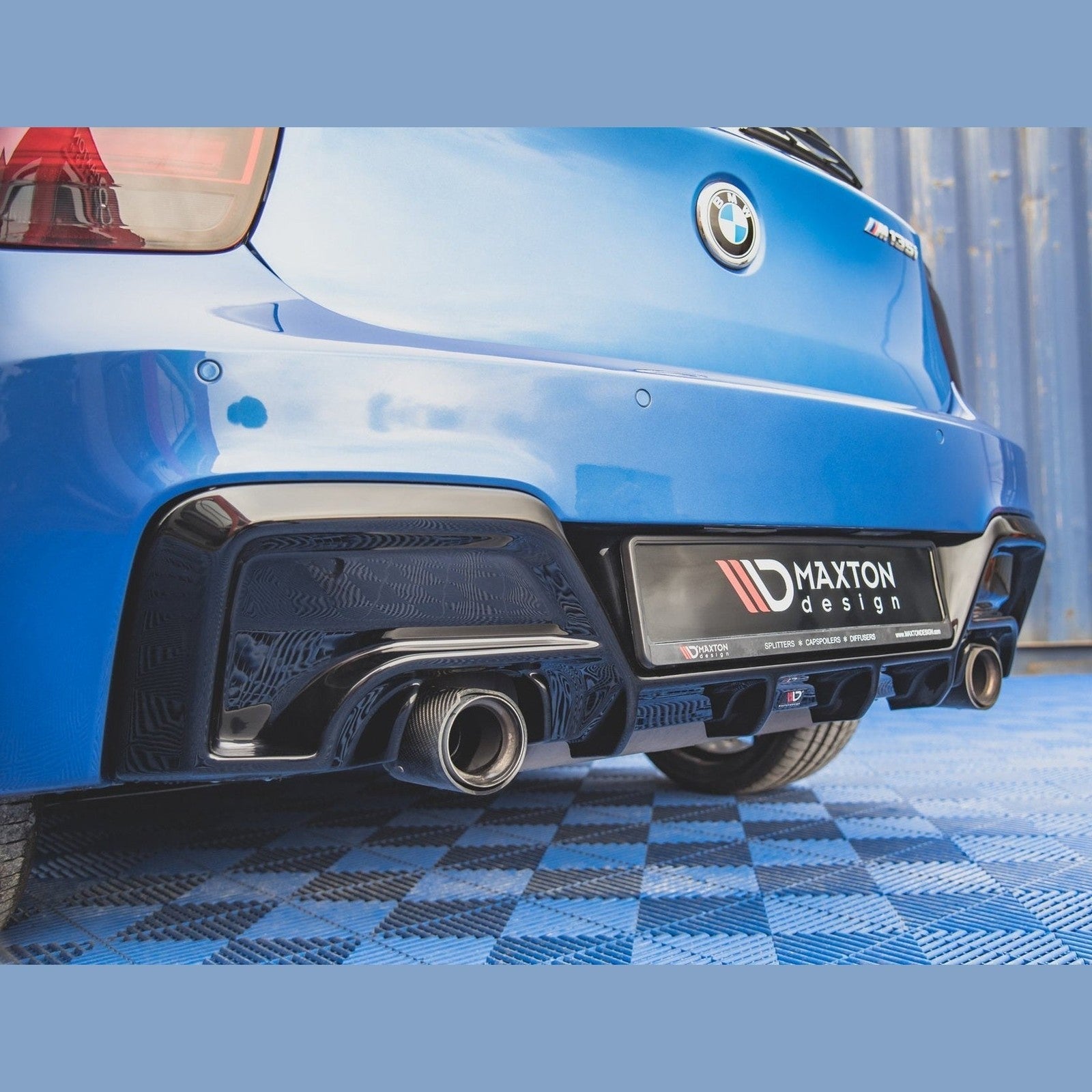 Diffuser - BMW F20 / F21 - Hoogglans Zwart - M135I - Maxton Design | 2011-2015