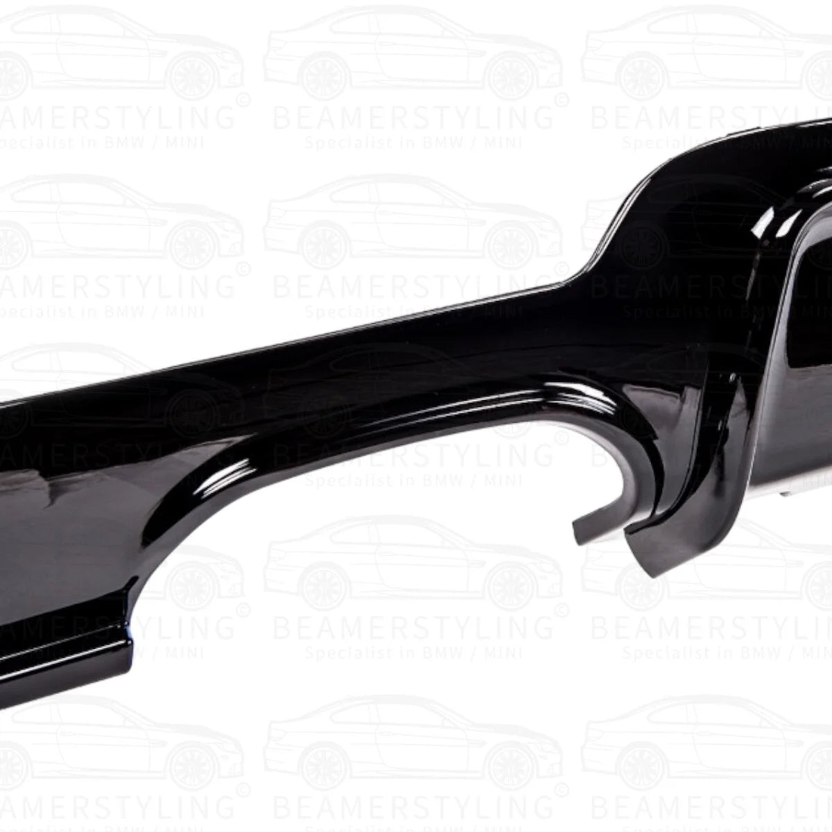 Diffuser - BMW F32 / F33 / F36 - Performance look - Hoogglans zwart | 13-21