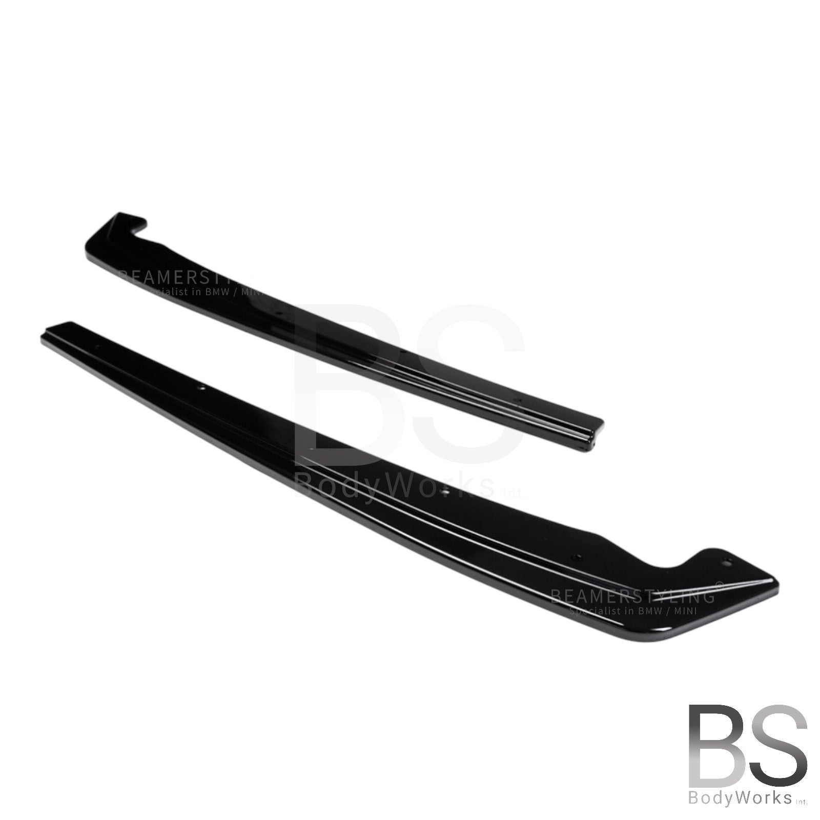 Achterbumper Splitters - BMW 5 Serie G30 / G31 - Hoogglans Zwart | 17-24