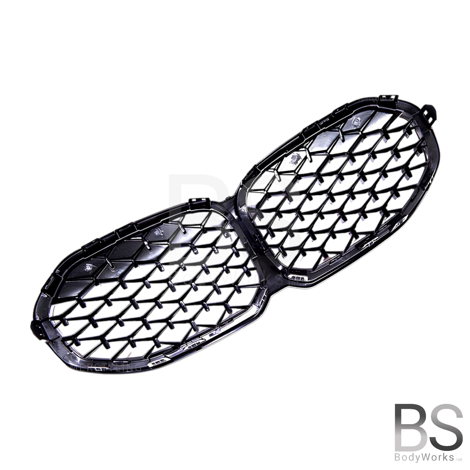 Nieren - BMW 1 Serie F40 - M135i look - Diamond - Hoogglans Zwart | 2019-2025