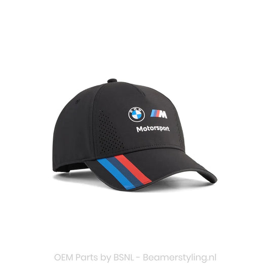 Baseball Pet - BMW M Motorsport Team - Lifestyle Collectie 2026 - Met striping | Zwart