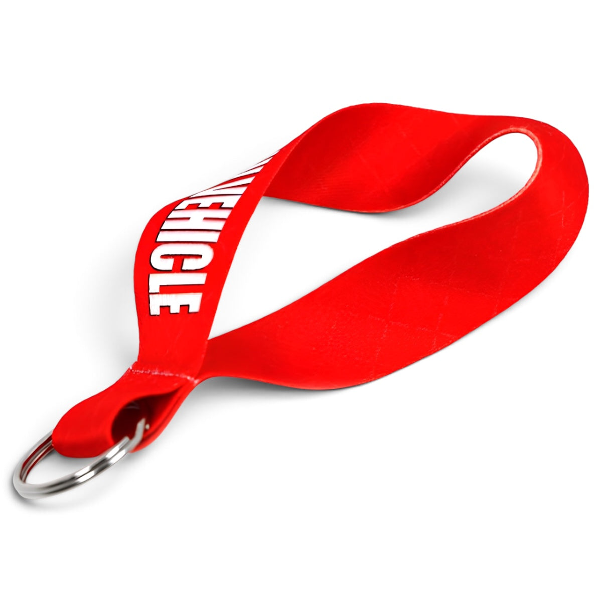 Sleutelhanger - Korte lanyard - Met opschrift “Attention: Low Vehicle” | Rood