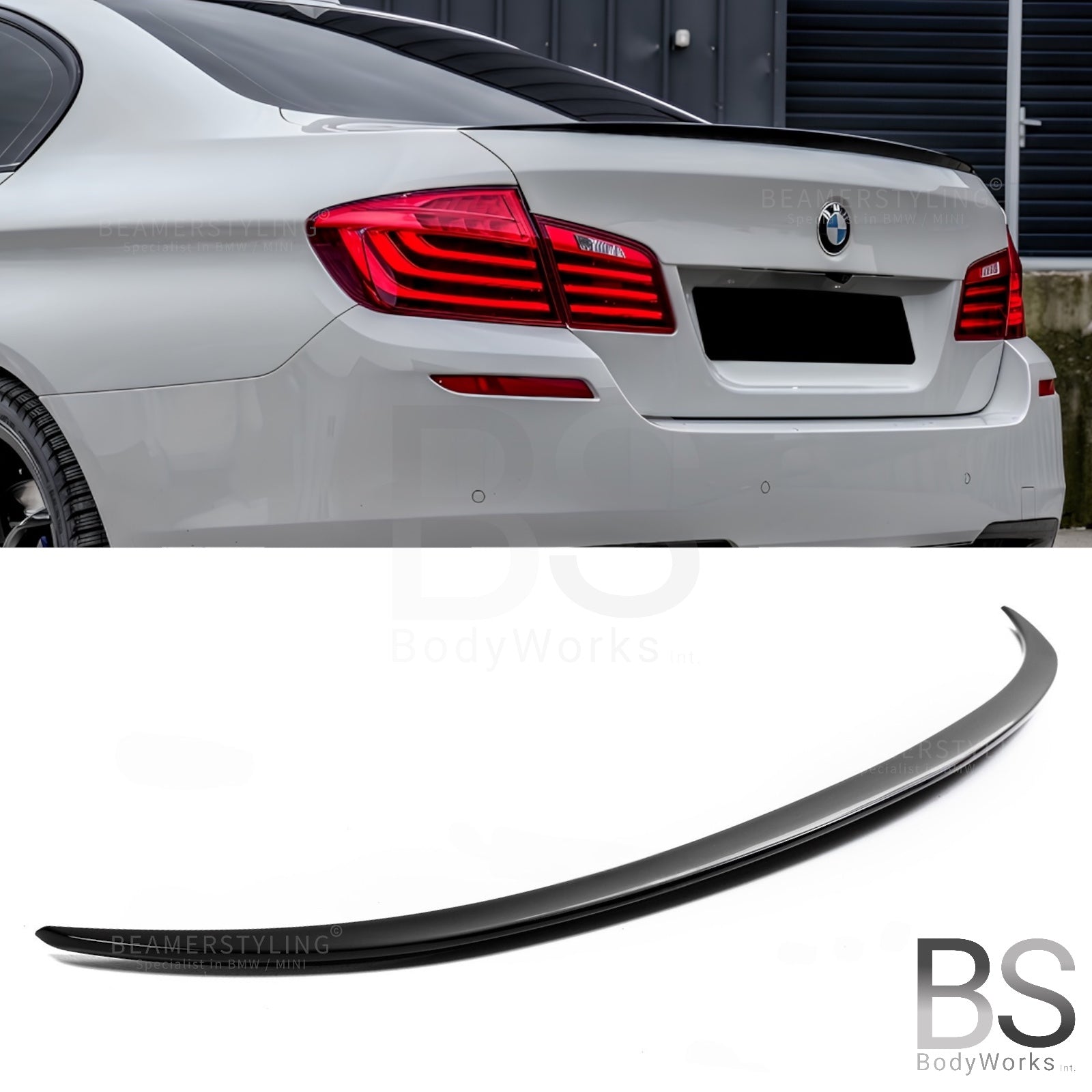 Spoiler Lip - BMW F10 Sedan - M Look - Hoogglans Zwart | 2010-2017