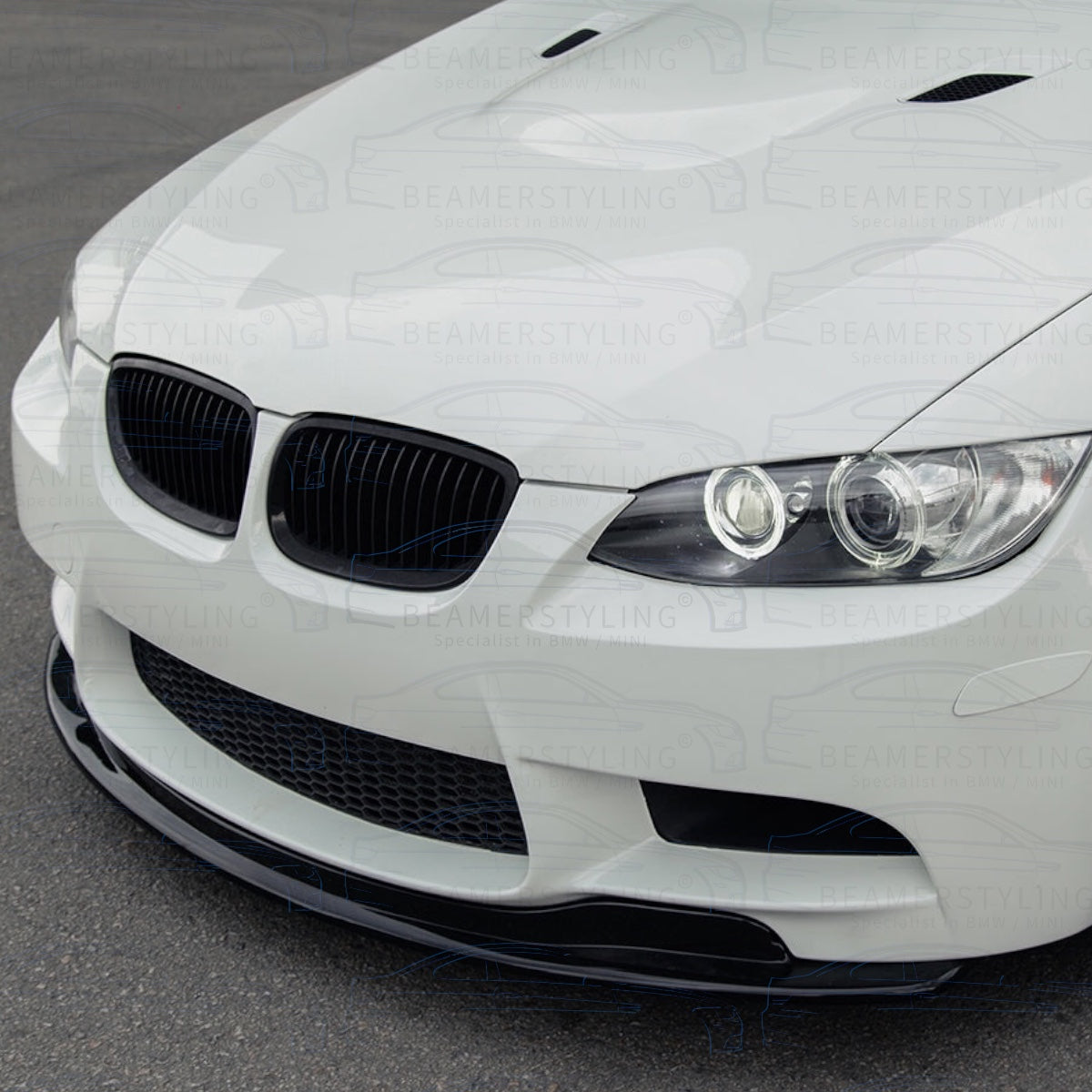 Front lip - BMW E92 / E93 M3 - Hoogglans zwart - GTS Style | 07-13