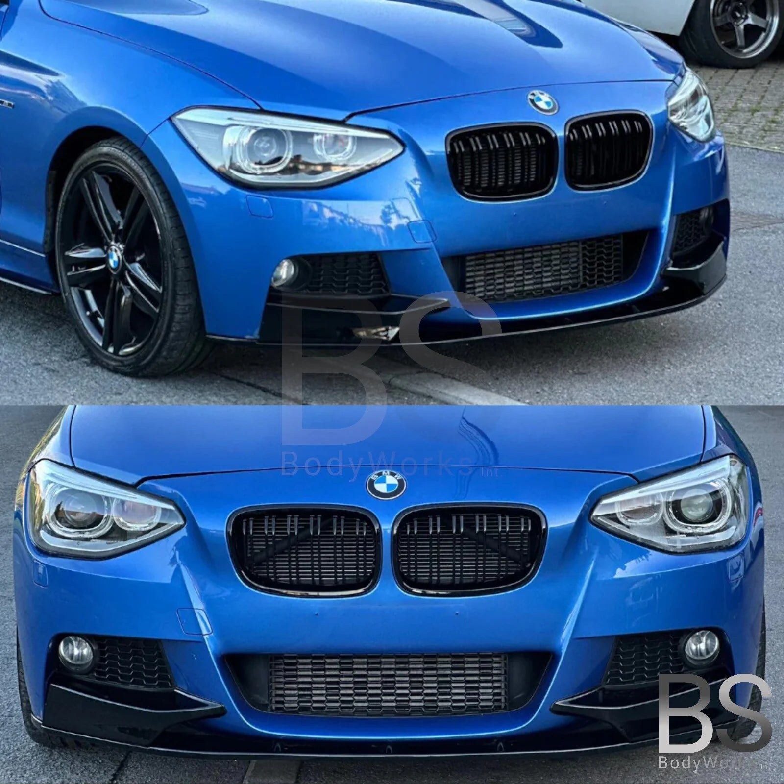 Front Lip - BMW F20 / F21 - M Performance Look - Hoogglans Zwart | 2011-2015