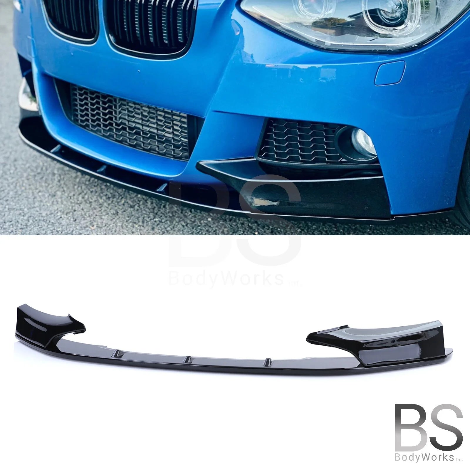 Front Lip - BMW F20 / F21 - M Performance Look - Hoogglans Zwart | 2011-2015