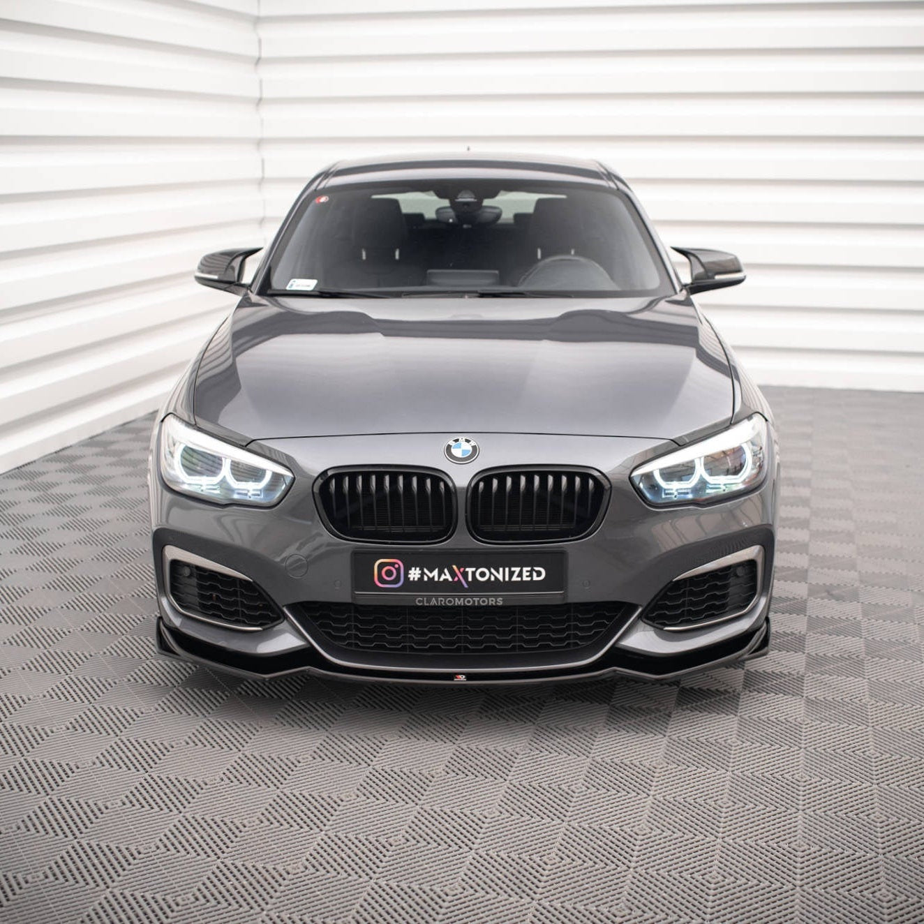Front Lip V2 - BMW F20LCI / F21LCI - Hoogglans Zwart - Maxton Design | 15-19
