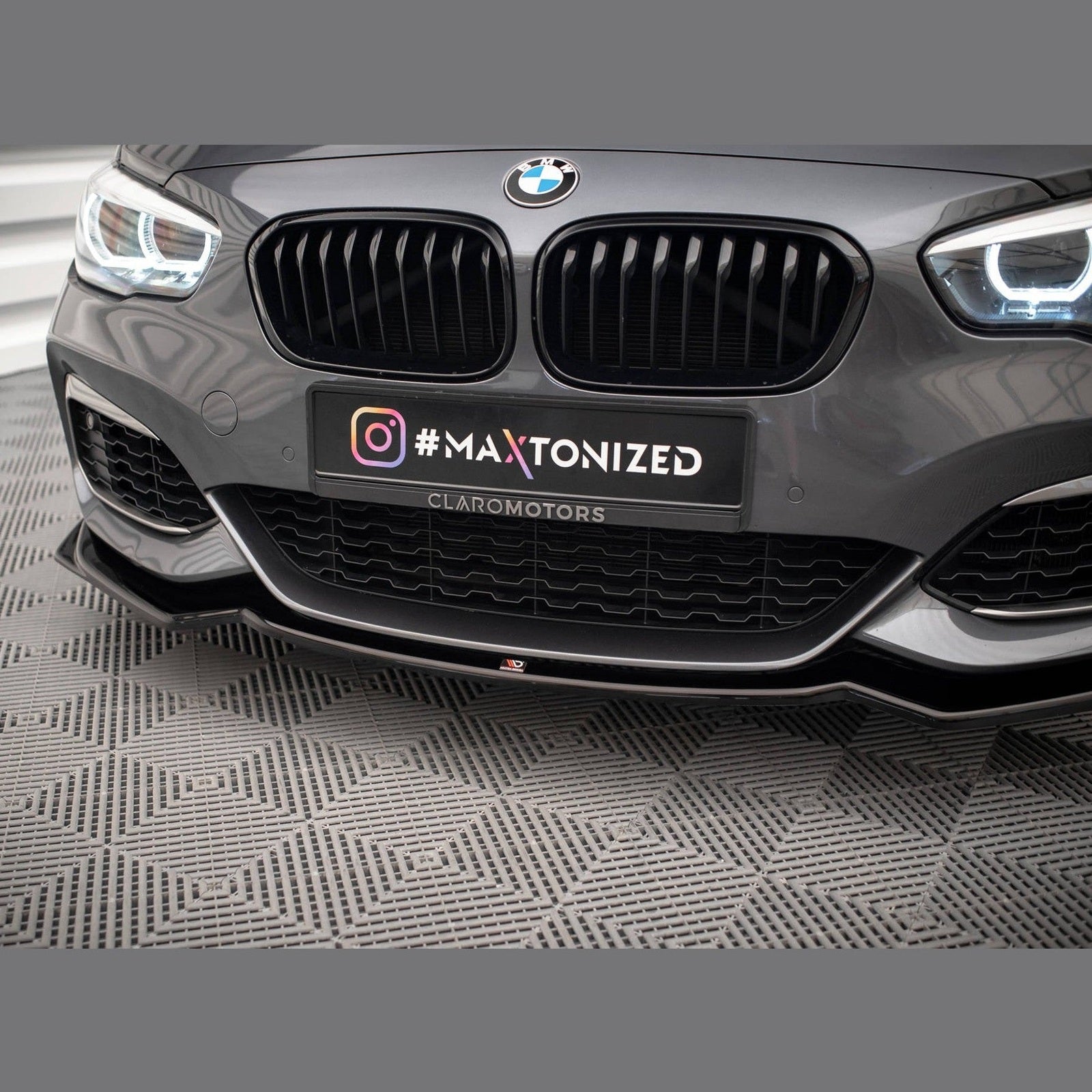 Front Lip V2 - BMW F20LCI / F21LCI - Hoogglans Zwart - Maxton Design | 15-19