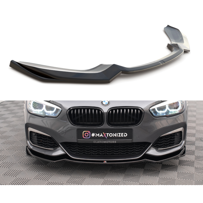 Front Lip V2 - BMW F20LCI / F21LCI - Hoogglans Zwart - Maxton Design | 15-19
