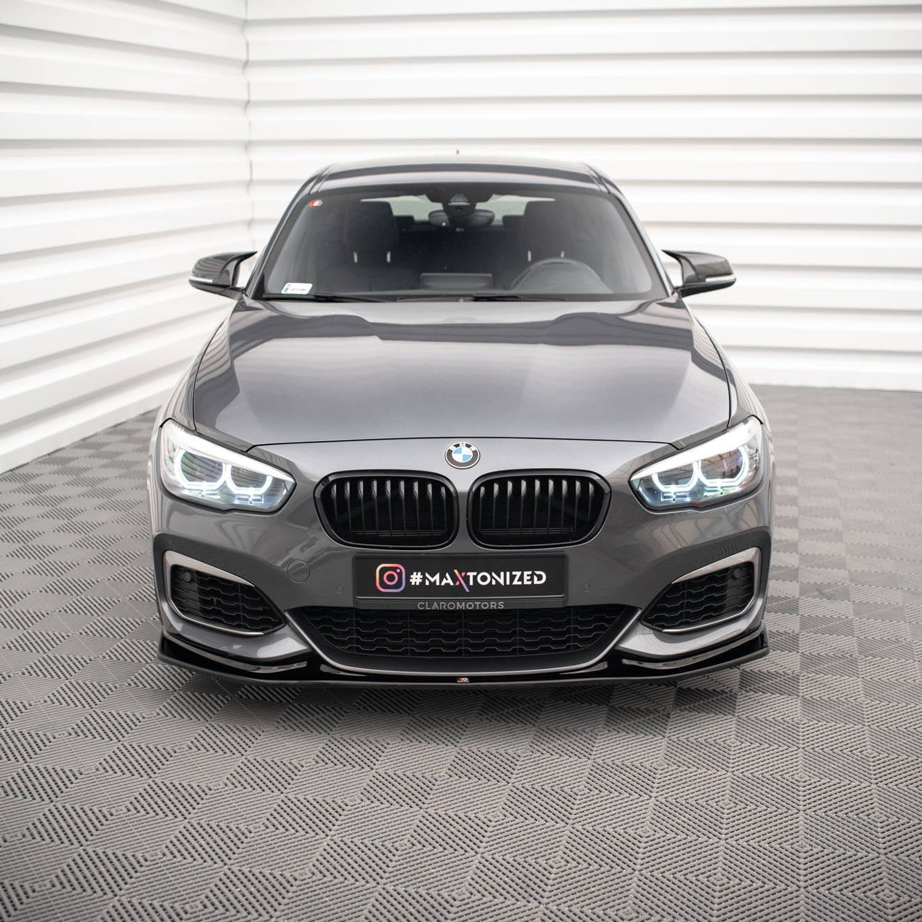 Front Lip V3 - BMW F20LCI / F21LCI - Hoogglans Zwart - Maxton Design | 15-19