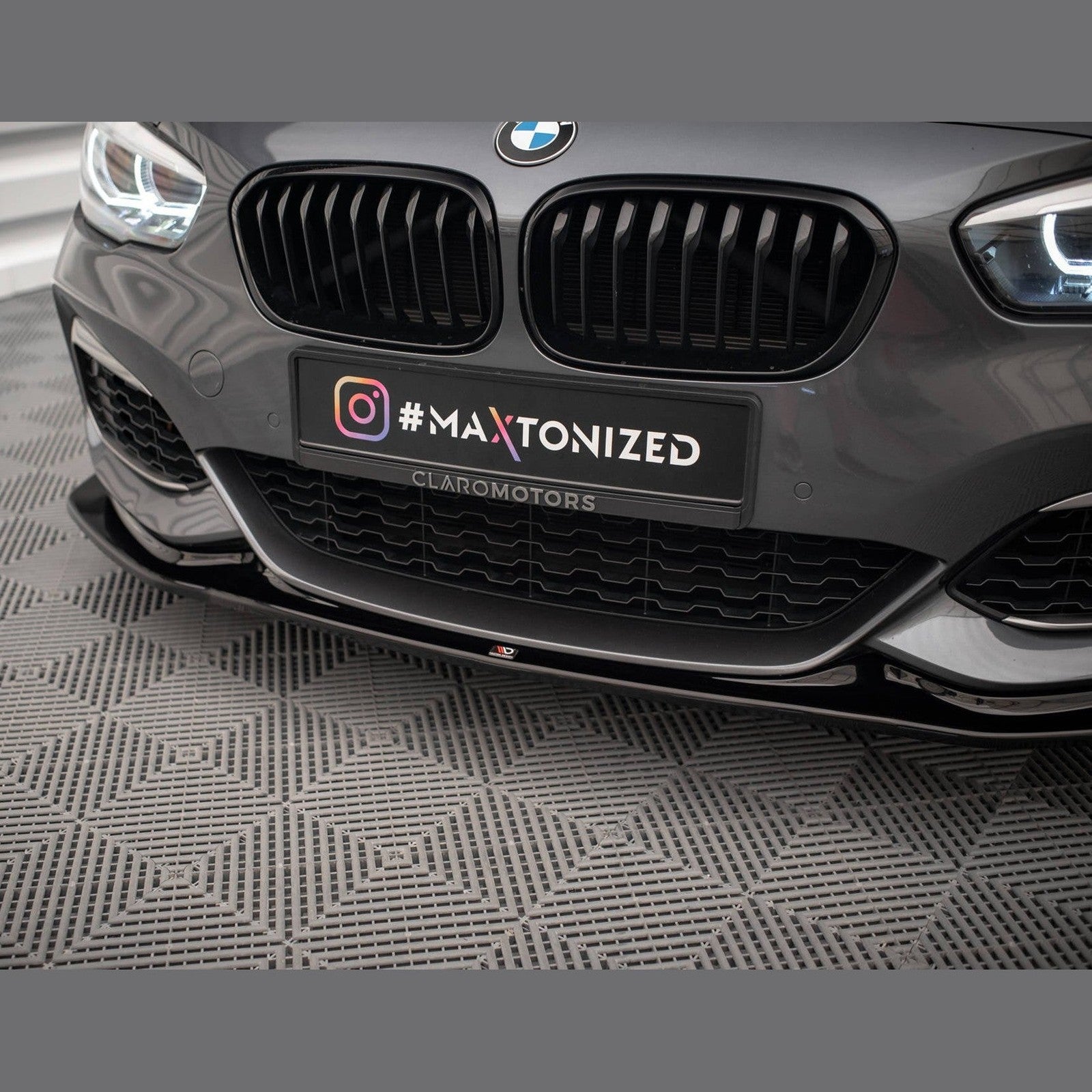 Front Lip V3 - BMW F20LCI / F21LCI - Hoogglans Zwart - Maxton Design | 15-19
