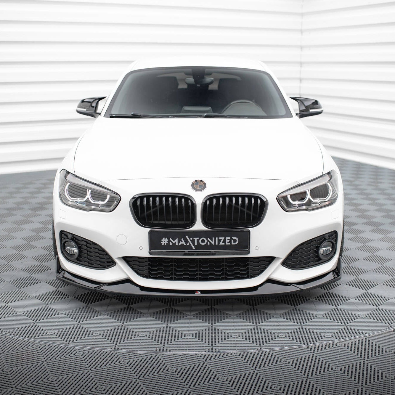 Front Lip V4 - BMW F20LCI / F21LCI - CSL Look - Hoogglans Zwart - Maxton Design | 15-19