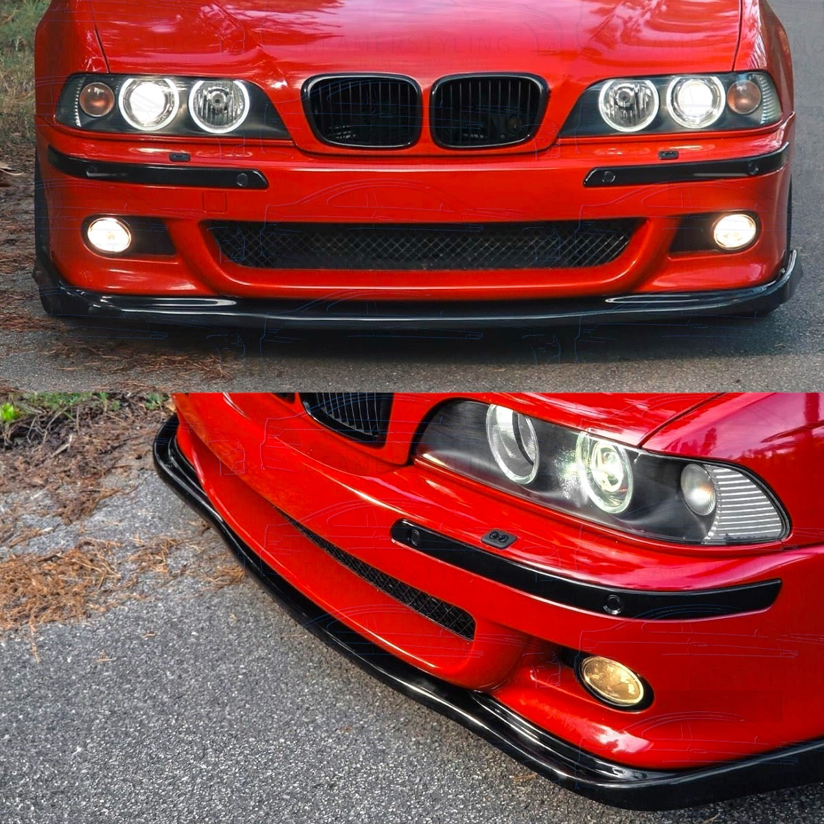 Front Lip - BMW 5 Serie E39 - Hamann Style - Hoogglans Zwart | 1995-2003