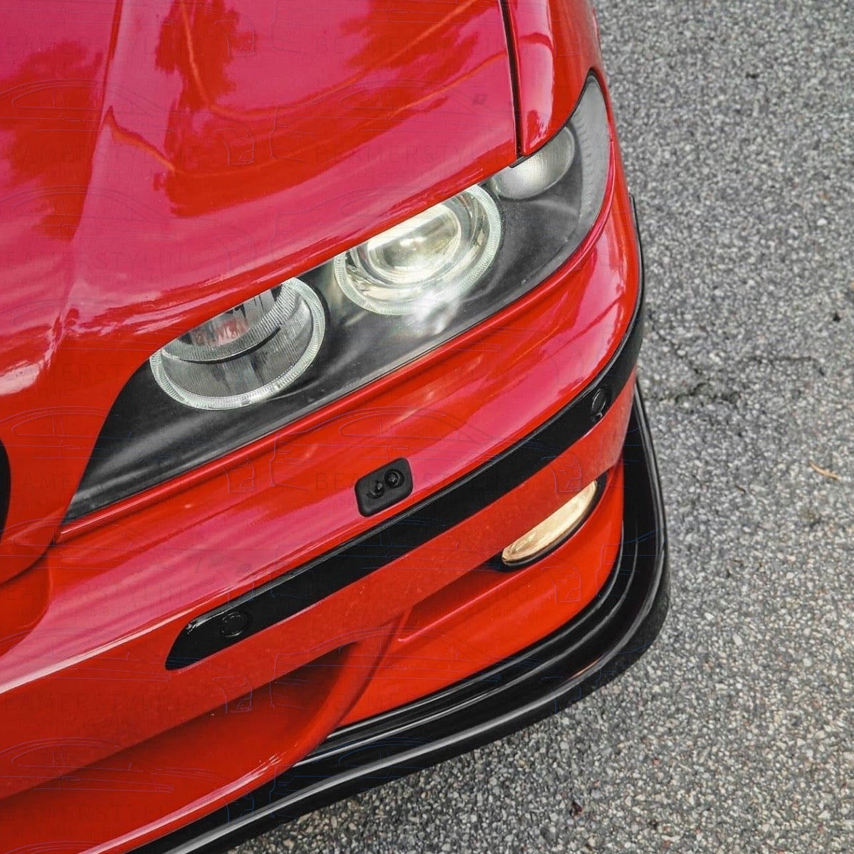 Front Lip - BMW 5 Serie E39 - Hamann Style - Hoogglans Zwart | 1995-2003