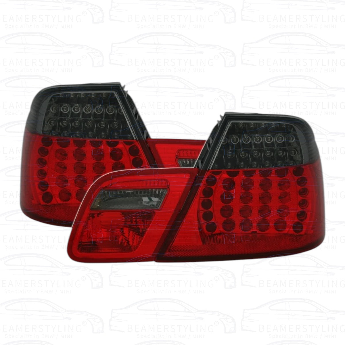 LED Achterlichten - BMW E46 Coupé - Rood/Smoke - Facelift Design | 99-03