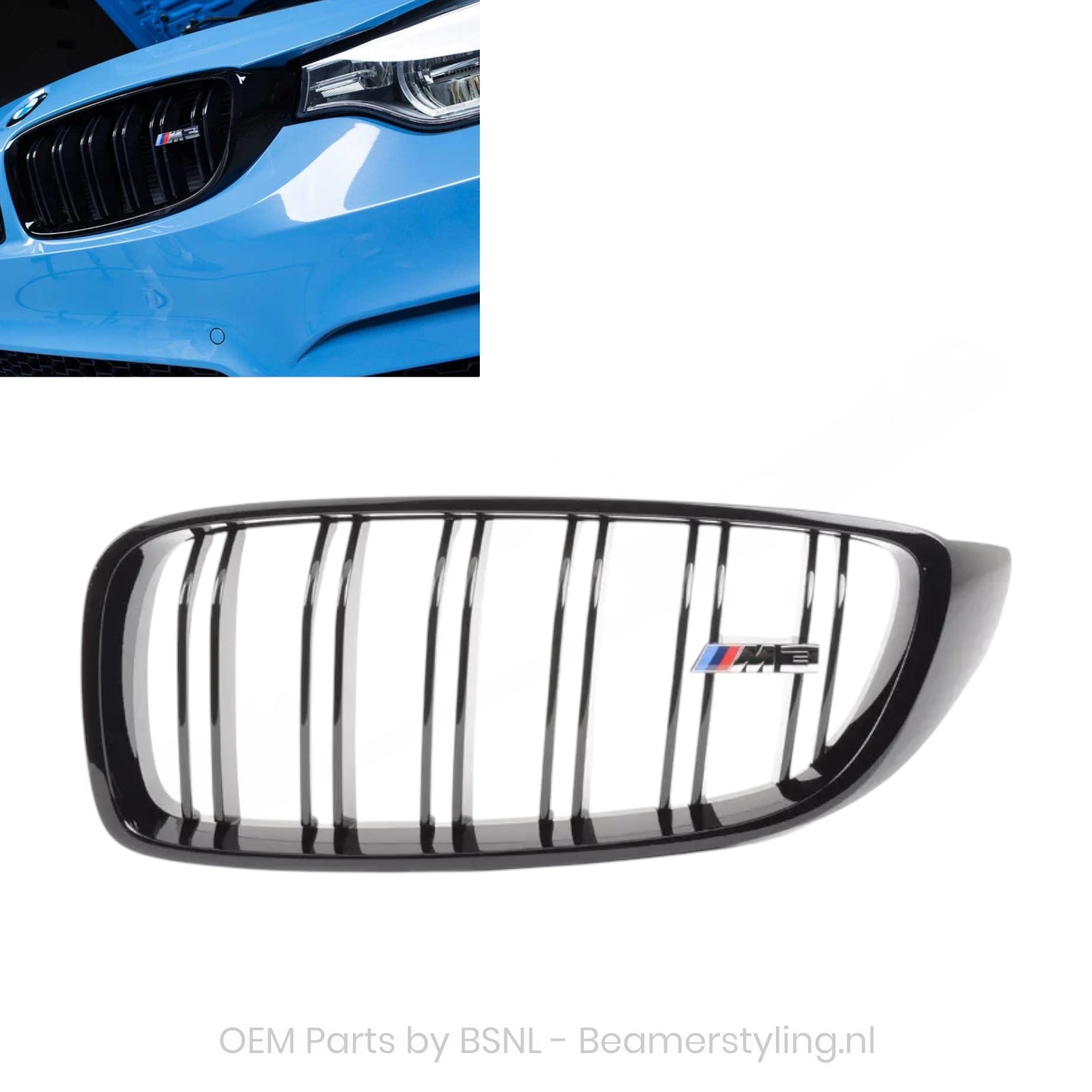 Nieren - BMW F80 M3 - M Performance -  Links - 51712352813 | Origineel BMW