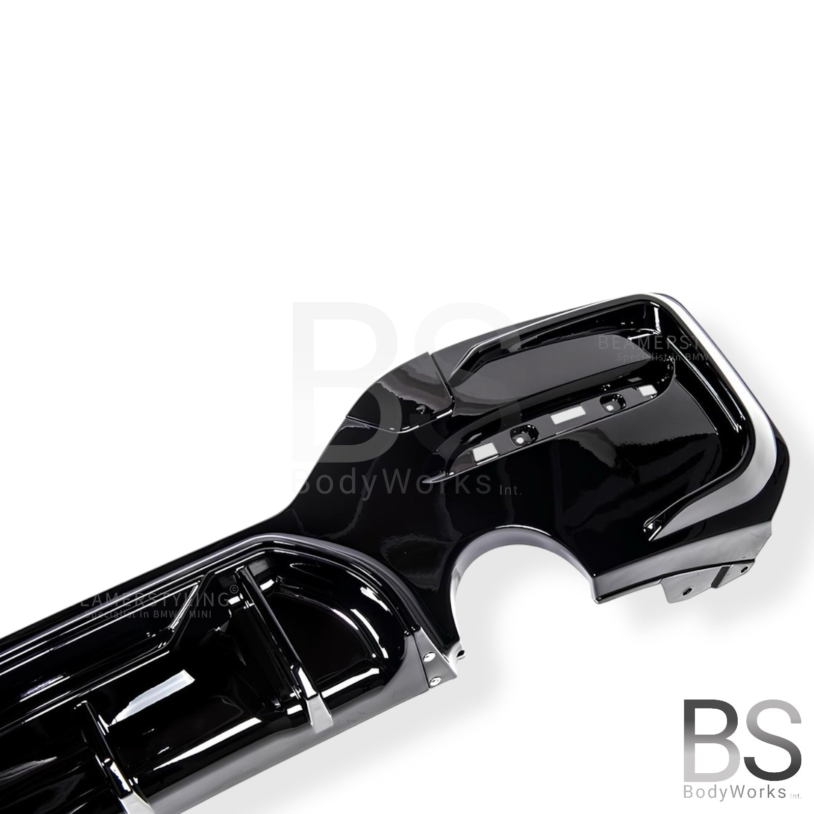 Diffuser - BMW 1 Serie F20LCI / F21LCI - Competition Look - M135I/M140I - Hoogglans Zwart | 03/2015-2019