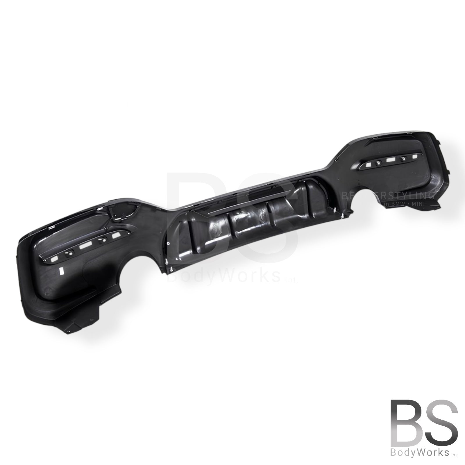 Diffuser - BMW 1 Serie F20LCI / F21LCI - Competition Look - M135I/M140I - Hoogglans Zwart | 03/2015-2019