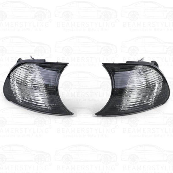 Knipperlichten set - BMW E46 Coupé / Cabrio - Smoke / Chroom - Kristal Design | 2001-2003