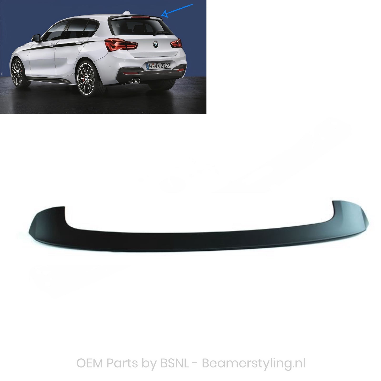 Dakspoiler - BMW 1 Serie F20 / F21 - Origineel BMW - M Performance | 11-19
