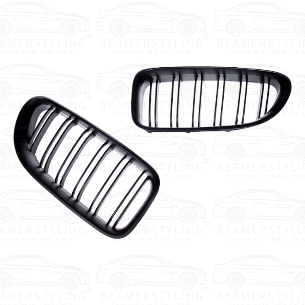 Nieren - BMW F12 / F13 / F06 - M Look - Mat Zwart | 11-18