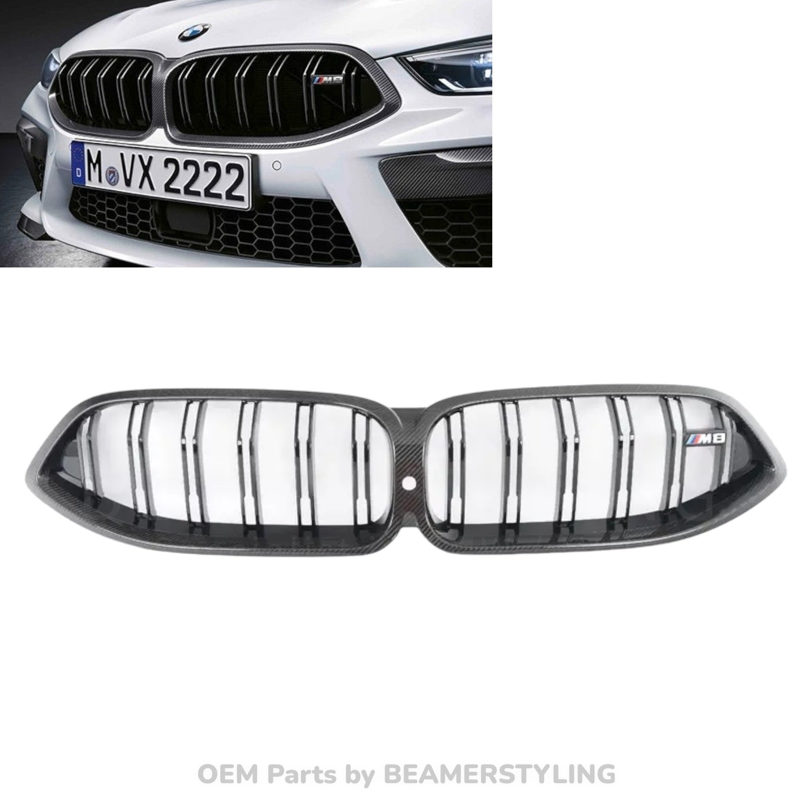 Carbon Nieren - BMW F91 / F92 / F93 M8 - Met Pasp -  51712462821 | Origineel BMW