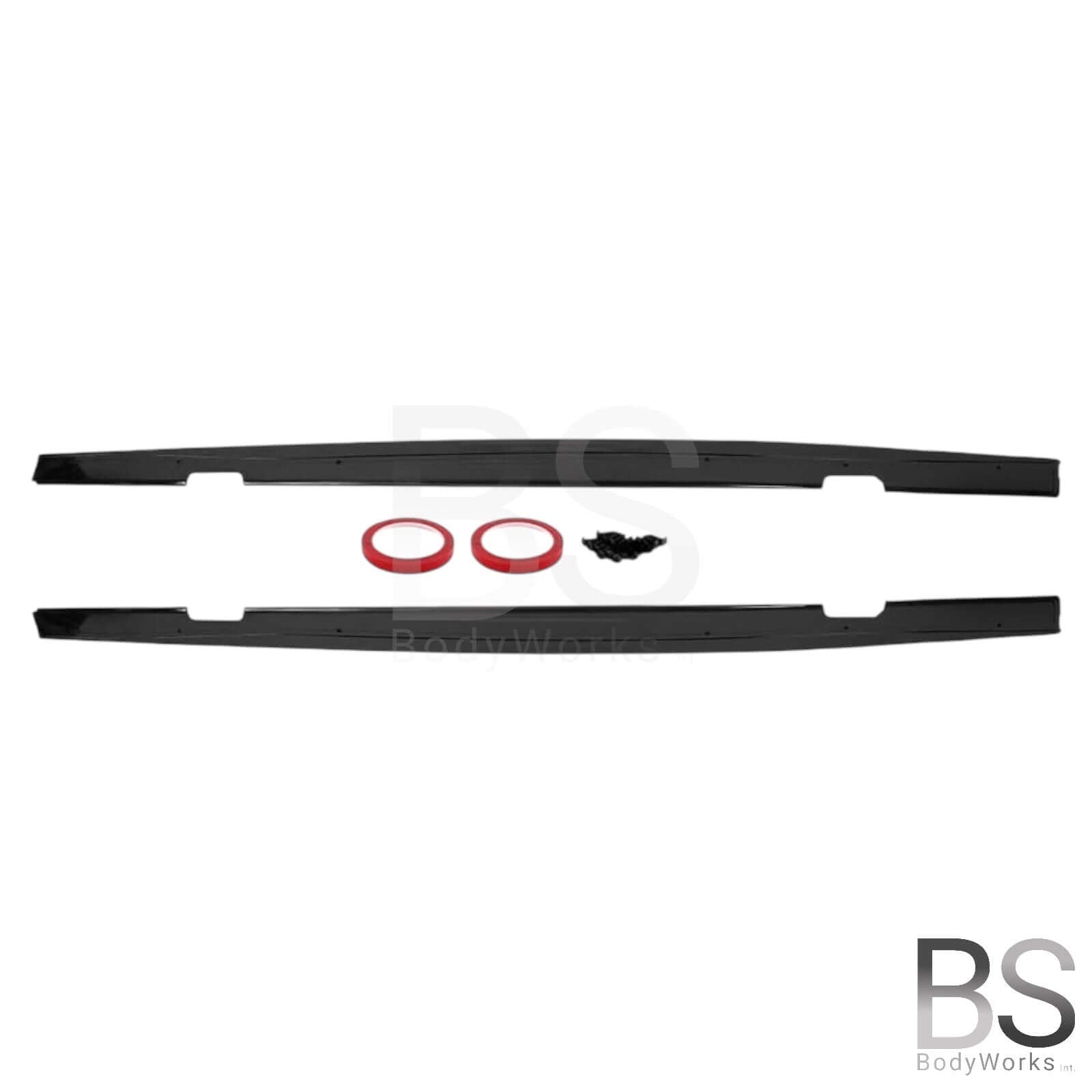 Side Skirts Extensions - BMW E90 / E91 - M Pakket - Hoogglans Zwart | 05-13