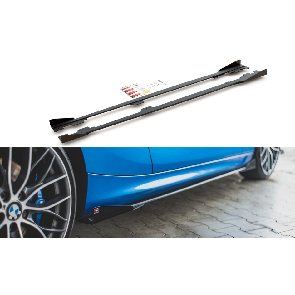 Side Skirt Extensions + Vinnen - BMW 1 Serie F21 - Street Pro - Maxton Design | 2011-2019
