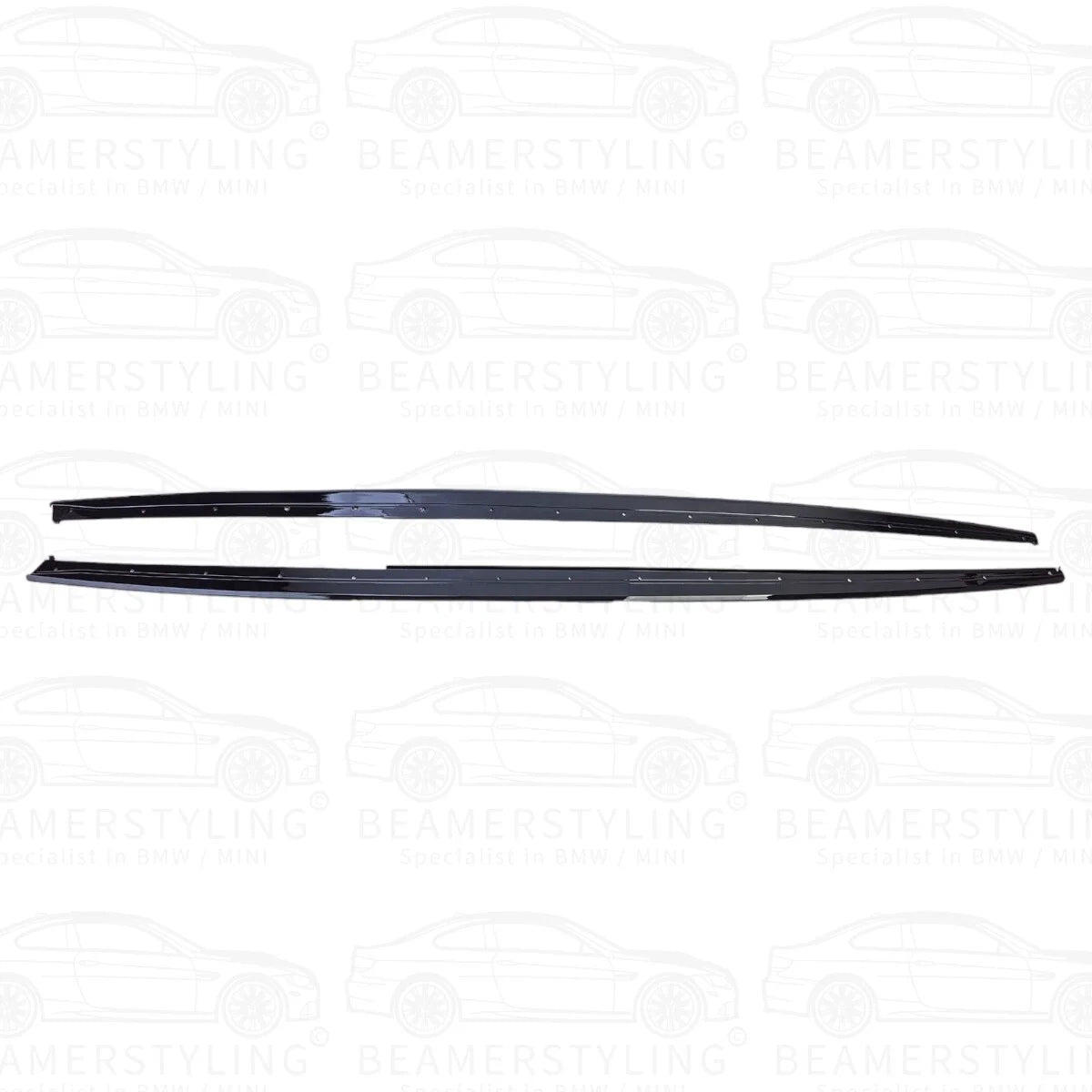 Side skirts Extensions - BMW F30 / F31 - Voor M pakket - Hoogglans zwart | 12-19