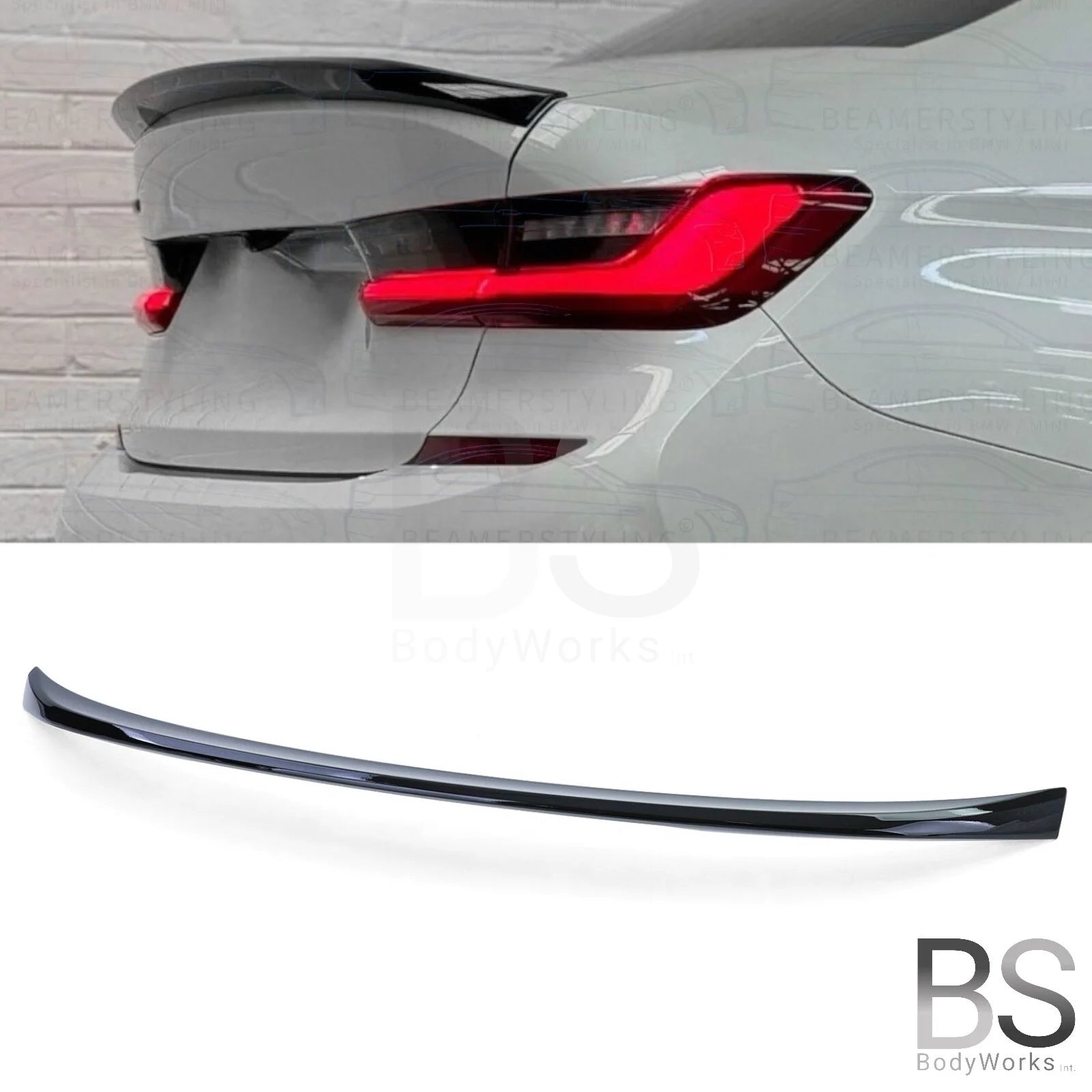Spoiler - BMW G20 Sedan - M Performance look - Hoogglans zwart | 19-25