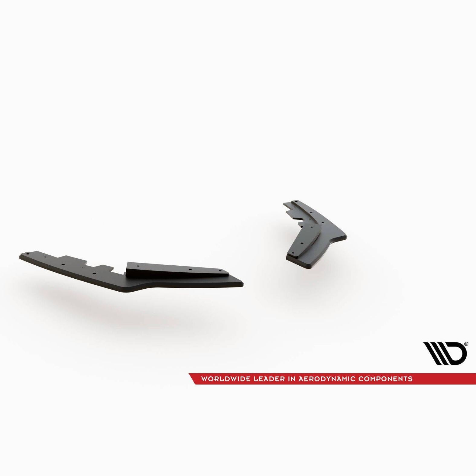 Street Pro Achterbumper Splitters V2 + Vinnen - BMW F20LCI / F21LCI - M Pakket - Maxton Design | 2015-2019