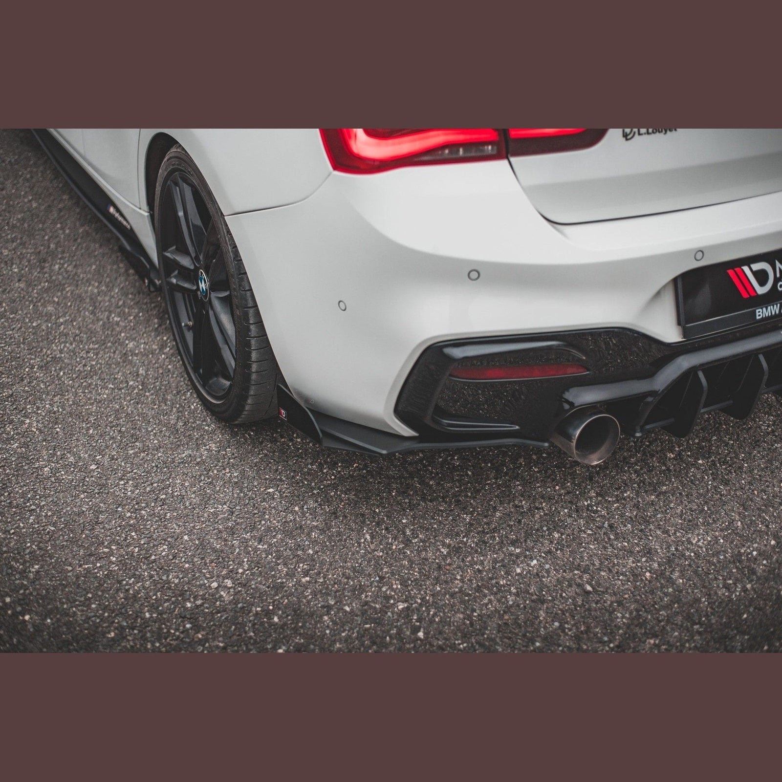 Street Pro Achterbumper Splitters V3 + Vinnen - BMW F20LCI / F21LCI - M Pakket - Maxton Design | 2015-2019