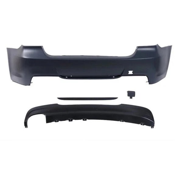 Achterbumper - BMW E90 Sedan - M Pakket Look | 2005 - 2012 — Met Parkeersensoren Voorbereiding - Beamerstyling.nl